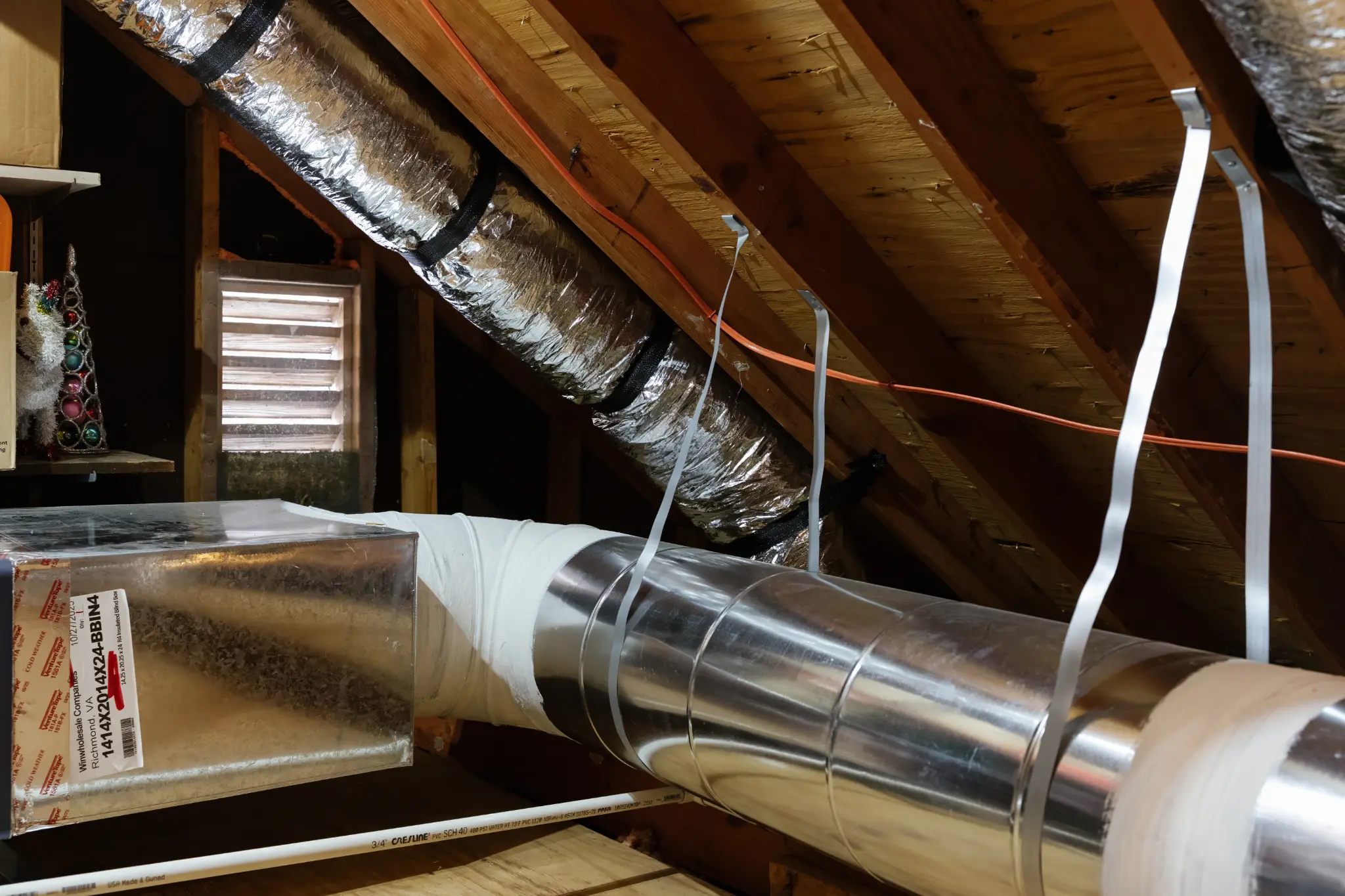 Duct replacement and sealing in a Richmond, VA home